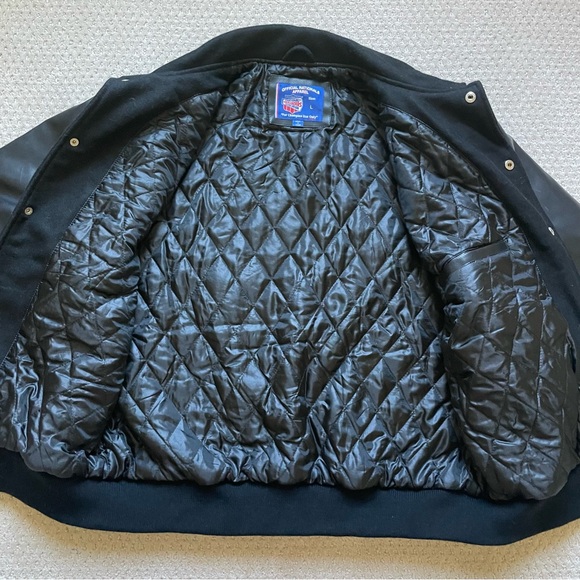 NCA National Cheerleaders Association Champions Varsity Letterman Jacket L Black - Picture 3 of 8